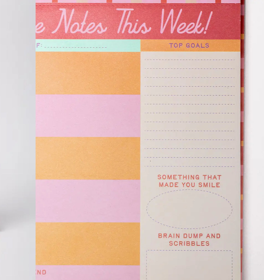 Week To Week Desk Planner