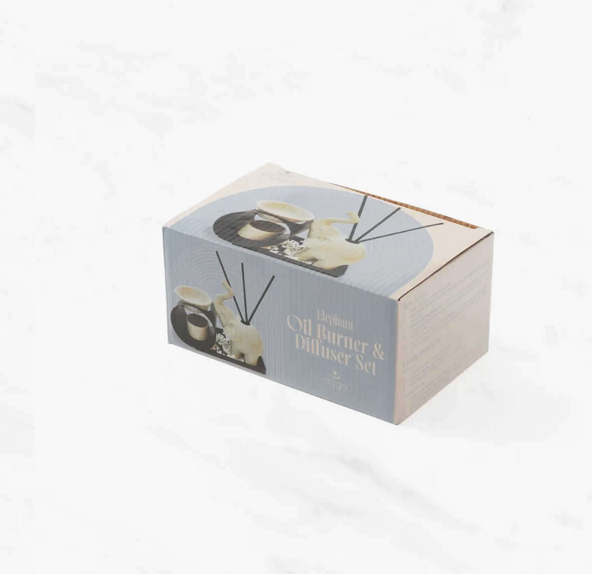 Elephant Aroma Diffuser and Incense Holder Set