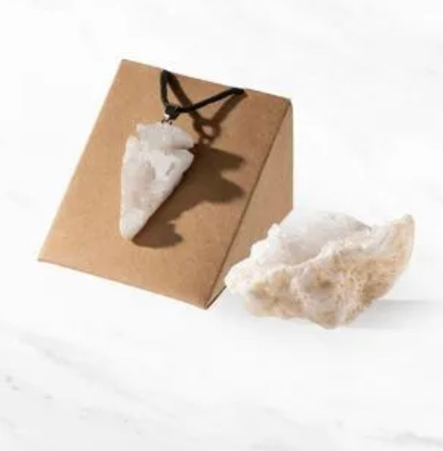 Geode Gift Set - Clear Quartz