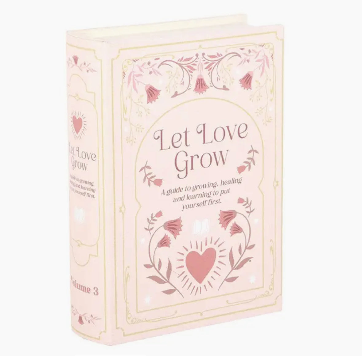 Pink Book Shaped Storage Box