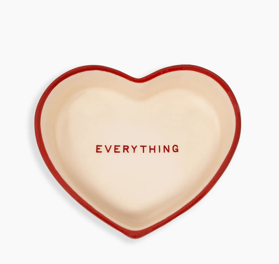 Ceramic Heart Trinket Box