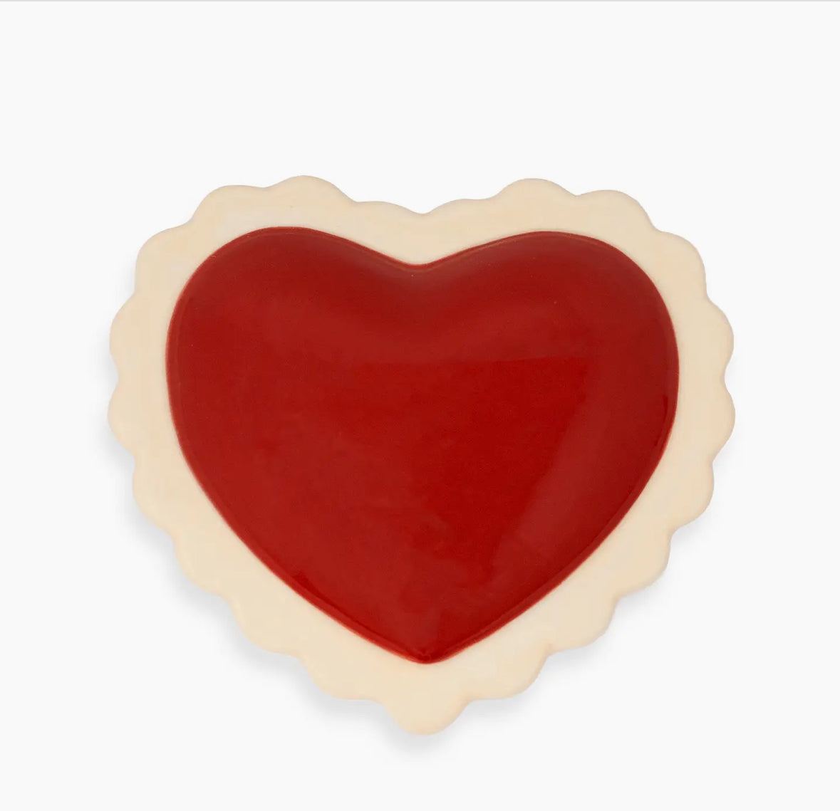 Ceramic Heart Trinket Box