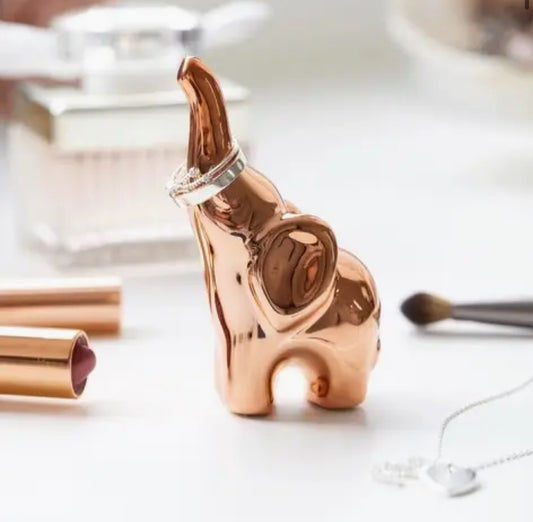 Copper Elephant Ring Holder
