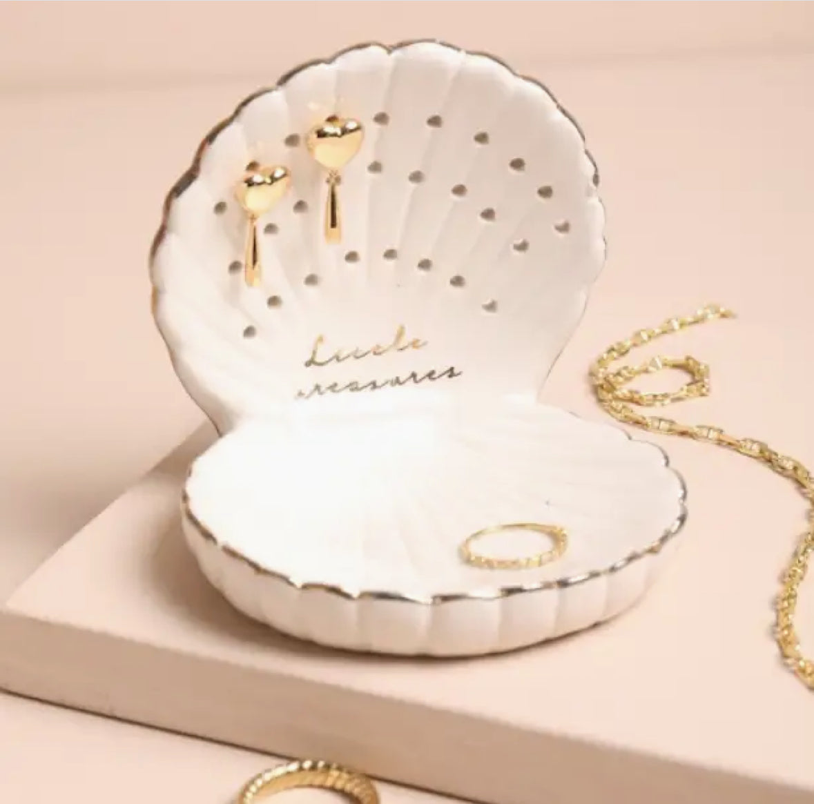 Shell Earring Holder and Jewellery Dish