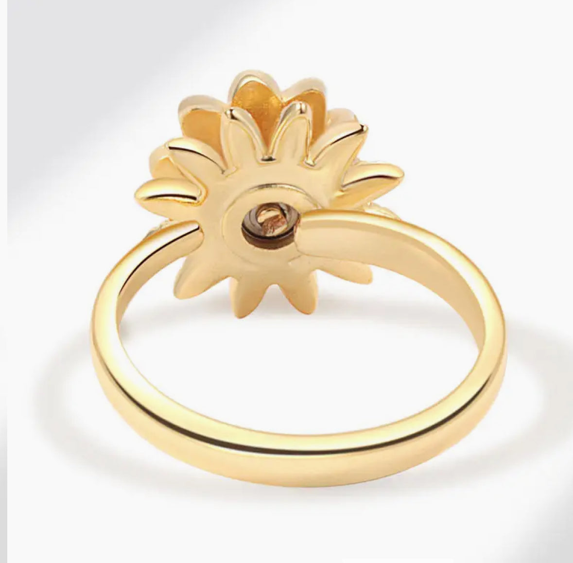 Daisy Flower Fidget Spinner Ring