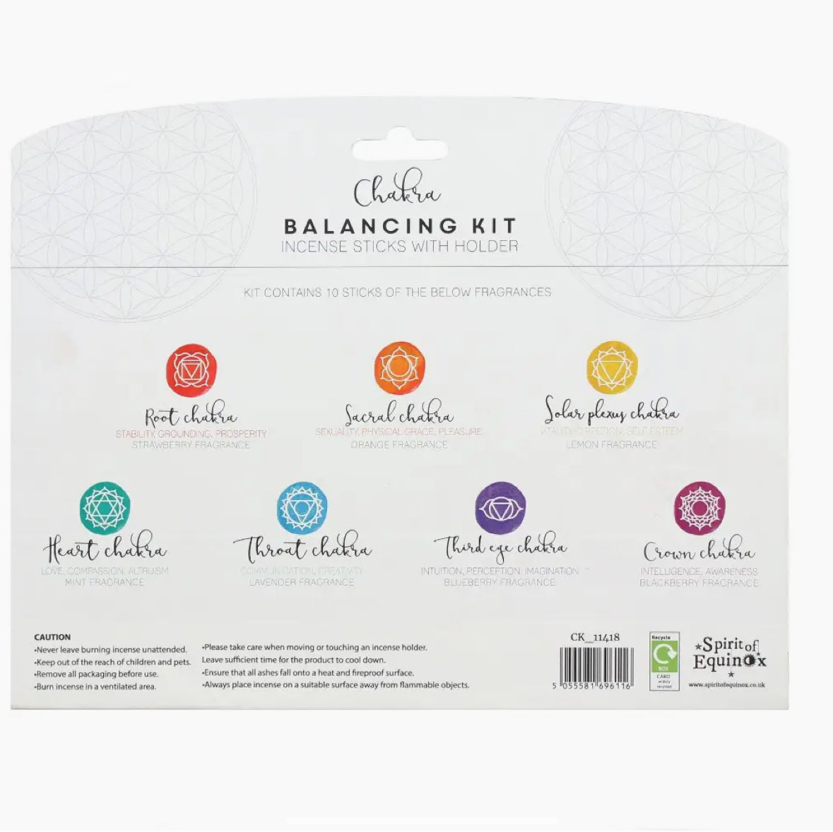 Chakra Balancing Incense Stick Gift Set