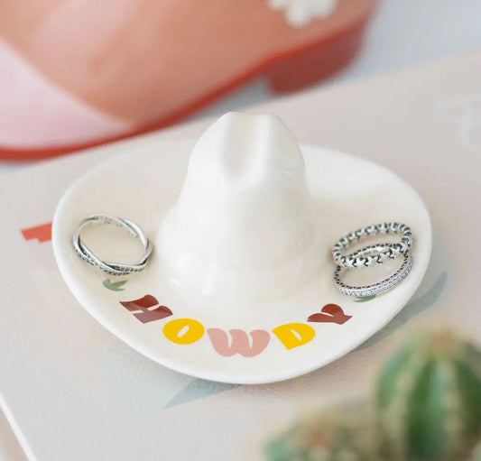 Howdy Cowboy Hat Trinket Dish