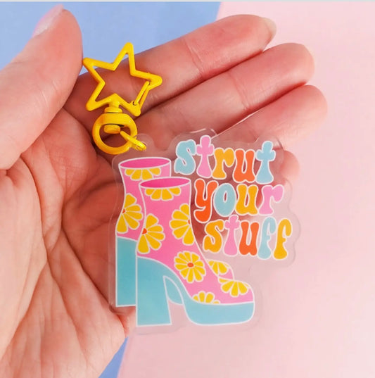 Strut Your Stuff Keyring
