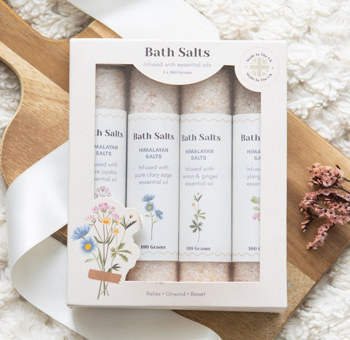 Floral Bath Salts Gift Set