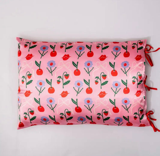 Pillow Case Set, Cherry Lips