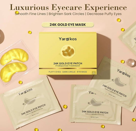 24k gold under eye mask